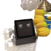 Sier Stud Fashion Stud Earrings Woman Designer Earring Multi Colors C Letter Women Diamond Wedding Gifts Jewets