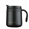 Water Bottles 350ml 500ml Ms Office Vacuum Cup Stainless Steel Coffee Mug Portable Couple Cups With Handle Bottle