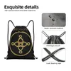 gótico Rock Band The Missi Drawstring Bags Sports Backpack Gym Sackpack String Bag para ciclismo z5mA #