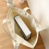 1 adet kitap ve fr desen tuval desen çantası kitap sevgilisi hediye gemi çantaları fi sevimli tote plaj eko çanta hediyesi onun y1jy#