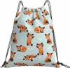 red Panda Bears Drawstring Backpack for Men Women Waterproof String Bag Nyl Gym Sport Traveling Sackpack Cinch One Size C6Kx#