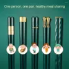 Chopsticks No Moldy Widely Used Not Storage Household Green Gold Pillow-shaped Chopstick Rack Mildew