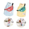 Hundebekleidung Mode Kühlweste mit Rucksack Baumwolle Stretch Streifen T-Shirts Sommer Haustier Kleidung für Teddy Bichon Frühling
