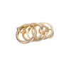 Halley Gemini Spinelli Kilcollin Rings Projektant marki Nowy w luksusowej drobnej biżuterii złoto i srebrny hydra Pierścień