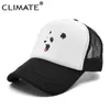 Cappellini da baseball CLIMA Panda Cap Cool Trucker Hat Hip Hop Nero Colorato Maglia da baseball per adolescenti adulti