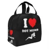 I Love Hot Moms Sac fourre-tout à déjeuner isolé pour femmes et enfants Portable Cooler Boîte à lunch thermique Aliments en plein air Sacs de pique-nique Ctainer P0xd #