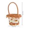 Ensembles de vaisselle 10 PCS Panier de fleurs portables Small Rottan Woven Mini Paniers-cadeaux à la main Storage ménage