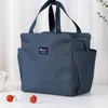 Sac de refroidisseur de grande capacité Sac à lunch à fermeture à feu à fermeture à glissière Portable Oxford pour hommes et femmes Boîte à lunch Picnic Food Sac N79J #