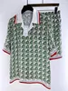 Fashion Mens Polo Shirts Designers Men Hawaii Short-sleeved Set Shirt Casablanca French Style Comfort Casual