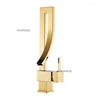 Bathroom Sink Faucets Fixture Basin Faucet Deck Mounted And Cold Black/Gold Mixer Taps Brass Portability Sinks Tap