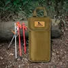 Förvaringspåsar 8.66 x 4,92 1,18 i tält mark naglar väskan bärbar nagelpåse med handtag för vandring camping
