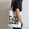 Shopper Shop torebki anime demonta slayer eco codziennie używać składanej torebki o dużej pojemności torebki torebki harajuku torby na ramię y6bk#