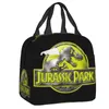 Jurassic Park Izolowana torba na lunch do kamery Dinosaur World Cooler Thermal Lunch Box Kobiety jedzenie CTAINER TOTE BAGS E86F#