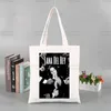 Lana Del Rey Ldr Y2K Bolsa de compras de lona feminina com alça Eco dobrável e reutilizável Bolsa de livro Chave Phe Shop Bag x984 #