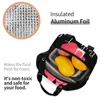 fi Лак для ногтей Изолированные сумки для обеда для работы Школа маникюра для ногтей Tech Resuable Cooler Thermal Bento Box Women y6Wy #