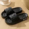 home shoes New Summer Cartoon Bear Non-slip Soft Slides Lithe Sandals For Men Mule Women Indoor Shoes Couple Home Slippers Cosy Flip Flops Y240401