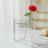 Wazony wyraźna książka wazon akryl lekki estetyczny kwiat domowy biblioteka na półki dekoracja kontenerów miłośników prezent