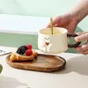 Tassen Nette Kreative Büro Latte Kaffee Haushalt Haferflocken Milch Frühstück Keramik Tasse Einfache Paar Wasser Freund Geschenk