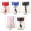 Cintos luxuosos Slim Fit Bowknot Corset Cummerbands Kimono Belt Wide Wide Band Wolyband