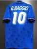 Retro Itália camisas de futebol TOTTI R.BAGGIO 1982 1986 1988 1990 1994 1996 1998 2000 2002 2004 2006 2012 camisa de futebol italia uniforme Goleiro BUFFON MALDINI DEL PIERO