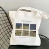 fi van gogh print harajuku women Shop Bag Canvas ShopperBag Girl Handbag Tote Shourder Lady Bags x9yu＃