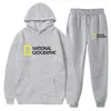 National Geographic Channel Sportswear Mens Spring and Automn Two Piece Set56ZL5VIYGTK2