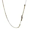 Simple Initial Dainty Designer Necklace 14K Gold Plated Thin Chain Pendant Choker Light Weight Necklaces