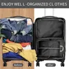 Storage Bags 5pc Set Compression Packing Cubes Extensible Waterproof Organizer For Travel Suitcase Clothing Luggage Sorting W/ Shoe Bag