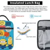 Minis Isolle Lunchag Bag Bag Lunch Ctaner Dave Otto Kevin Large Box Box Bolsa de comida Trabalho ao ar livre I3MR#