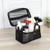 1PCS Femmes Men Necary Necary Portable Cosmetic Sac Organisateur de voyage transparent Fi Grand sac de toilette noir Pouche de maquillage P0N9 #