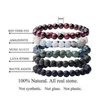 Män naturliga stenarmband naturliga läkande energi tiger ögonarmband polerat 8 mm lapis lazuli pärlor armband elastisk pulsera