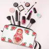 aangepaste Russische pop Babushka Matryoshka reizen cosmetische tas voor vrouwen toilettas make-up organisator dames schoonheid opslag Dopp Kit l4cZ #