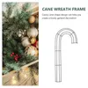 Decoratieve bloemen 4 pc's kerstkrans slingertje Hoop frame accessoire ijzeren decor riet metalen lijn