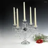 Ljusstakar bröllop ljusstake ornament kristallglas europeisk hem dekoration ljus lyx matbord