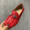 Casual Shoes Summer Women Flats Fashion Mullers Plus Size Patent Leather Female Loafers