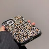 럭셔리 패션 블링 글리터 스톤 조약돌 폰 케이스를위한 전화 케이스 11 12 13 14 15 플러스 프로 최대 소프트 실리콘 뒷 표지 케이스 소매점