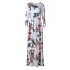 Robe Maxi d'été femmes rose imprimé fleuri Boho robe de plage dames soirée robe longue robe d'été robes de festa 3XL 240321