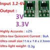 2x 3.3-6V till 3V 3.3V DC-DC-omvandlare Step-down Power Supply Buck LDO-modulspänningsregulator Bord