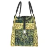 Tree of Life av William Morris Thermal Isolated Lunch Bag Women Floral Textil Mönster Portable Lunch Ctainer Meal Food Box O1F0#