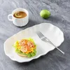 Ensembles de services à thé, assiette de petit déjeuner, vaisselle en céramique, plateau de niveau d'apparence élevée, tasse de nourriture pour une personne, luxe léger nordique