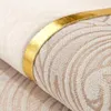 Stol täcker 2024 Gold Edge Soffa Cushion Cover Tyg Sitt hushåll Modern Simple Non Slip Handduk Universal Four Seasons