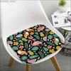 Cushion/Decorative Pillow Flamingo Printed Cushion Mat European Chair Mat Soft Pad Seat Cushion For Dining Patio Home Office Indoor Sofa Decor Tatami Y240401