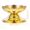 キャンドルホルダーキャンドルスティックバターホルダーウェディングテーブルデコレーションすべての青銅色の銅ライトスタンドストレージベース仏像式