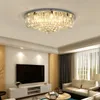 Lampadario di cristallo di lusso moderno di fascia alta, lampada da soffitto rotonda, illuminazione per l'arredamento della camera da letto del soggiorno di casa