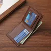 new Men Wallets Solid Color PU Leather Short Male Purse with Coin Pocket Card Holder Brand Trifold Wallet Men Clutch Mey Bag H340#