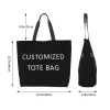 Sacs en toile personnalisés Sac à épaule Shopper Big Women Designer Handbags Shops Tote Femme Casual Femme Fabric personnalisable 16ye #