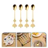 Coffee Scoops 4 Pcs The Crown Spoon Cake Teaspoon Sugar Spoons Stirring Stainless Steel