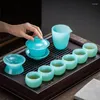 Cups Saucers Azure Jade Porcelain Teacup - Zhijuue Cup Personal Kungfu Tea Glass Master Delicate