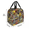 the Major Arcana Of Tarot Insulated Lunch Bag Leakproof Fortune Witch Occult Pagan Vintage Reusable Cooler Bag Lunch Box Tote r91p#