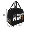 It's Time For Plan Bitcoin Lunch Bag Frauen Kryptowährung Blockchain Tragbare Kühler Thermal Isolierte Lunch Box Schule Lebensmittel Tasche j91j #